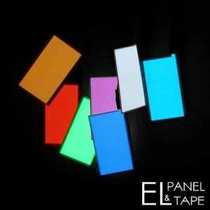 Panel EL de 30 mm x 50 mm - Hoja electroluminiscente de conector único - Lámina brillante - Imagen 1 de 3