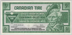 Canadian Tire Money S27-B-03 5 cent note *254 - Picture 1 of 2