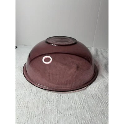 Pyrex Corning 4L Mixing Bowl #326 Cranberry Purple Glass Nesting USA - Image 1 of 3