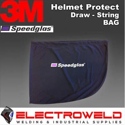 Bolsa de transporte com cordão 3M SPEEDGLAS para capacete de solda, preta protetora - 954020 - Imagem 1 de 2