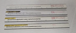 Vintage Lot 4 K&E Keuffel Esser Leroy Lettering Template Guides Rulers Drafting - Picture 1 of 4