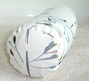 Bolster Cushion Cover Pastel Round John Lewis Nerine Grey Pink 16" x 6" 6x16 - Picture 1 of 4