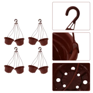 8pcs Indoor Planter Outdoor Hanging Plant Pot Balcony Hanging Flower Pot Flower - Picture 1 of 12