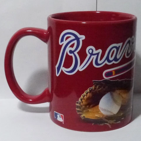 Atlanta Braves ~3.75" Coffee Mug Baseball MLB Hunter MLBP 2012 Cover