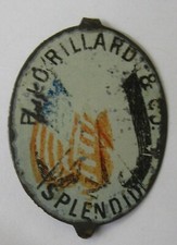 circa 1900 LORILLARD'S SPLENDID tin cut plug tobacco tag ^