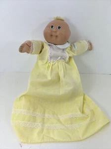 VTG Cabbage Patch Doll Preemie Tuff  Blonde Hair 1978-1982 Green Eyes Dimple - Picture 1 of 18