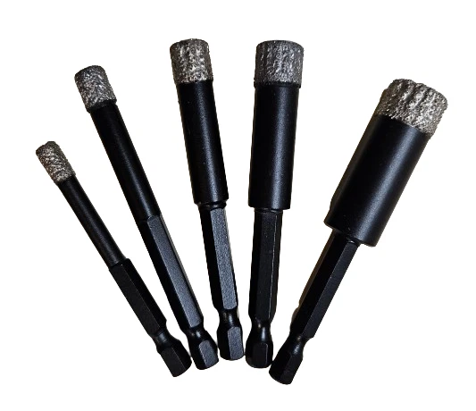 DWP 6-Kant Fliesenbohrer Diamantbohrer Bohrkronen Keramik Klinker mit Wachskern