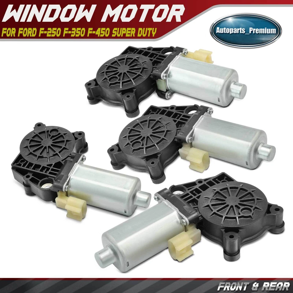 4x Motor de ventana eléctrica delantera y trasera con 2 pines para Dodge Ram 1500 2500 3500 4500 Foto 1 de 4