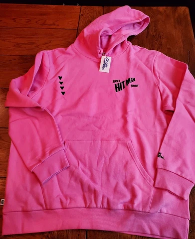 NWT BRET HITMAN HART XXL 2XL HOODIE Chalk LIne WWE WWF ChalkLine Sweatshirt Cover