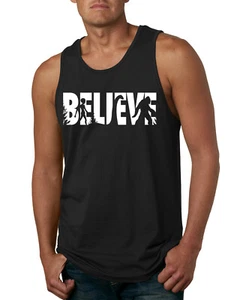 Believe Bigfoot Aliens Men Tank Top - Picture 1 of 9