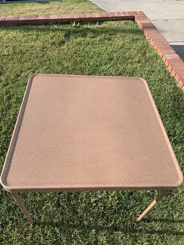 Vintage Samsonite Metal MC Folding Card Table Cover