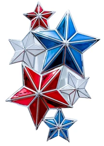 Bath Body Works Wallflower Diffuser Plug In Stars Red White Blue USA 4th of JULY - Picture 1 of 2
