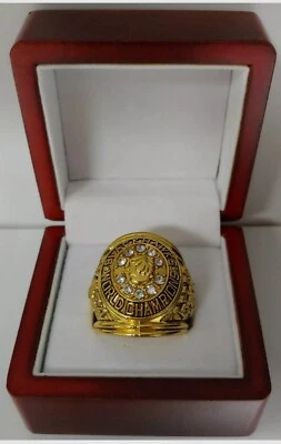 Chicago Blackhawks - Anillo Copa Stanley 1961 con caja de exhibición de madera Foto 1 de 4