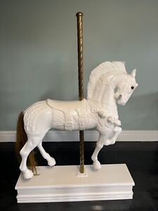 hand carved antique carousel horse