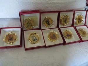 HUMMEL GOLD CHRISTMAS Ornament collection 10 24K gold Finish Hallmarked - Picture 1 of 4