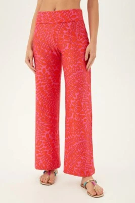 PANTALONES DE BAÑO TRINA TURK ENREJADO, ROSA/NARANJA, NUEVOS CON ETIQUETAS $162 Foto 1 de 4