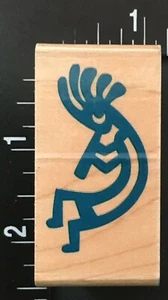 KOKOPELLI FERTILITY DEITY NATIVE GODDESS SYMBOL Rubber Stampede Rubber Stamp - Picture 1 of 5