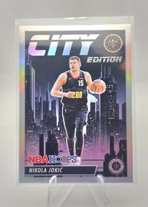 2023-24 NBA Hoops Premium Stock Holo Foil City Edition Nikola Jokic SSP - Picture 1 of 2