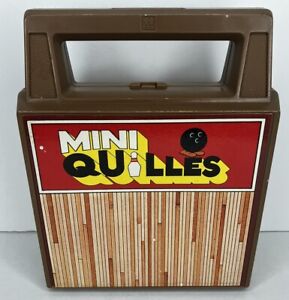 Vintage Tomy Mini Quilles, Strolling Bowling Game 1980s Complete