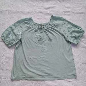 Style y co Top, blouse, women's Petite large, light green.  - Picture 1 of 12