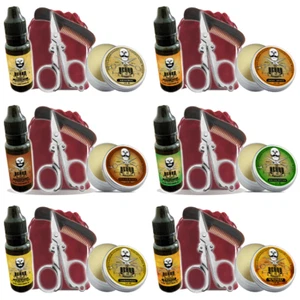 Men's Beard Grooming Kit Beard Oil & Moustache Wax Beard Comb Scissors Bag 5pcs - Bild 1 von 54