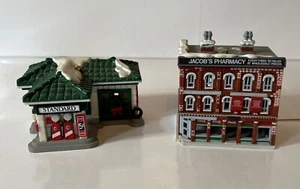 2 Coca Cola Buildings Ornaments. Gas Station & Jacob’s Pharmacy. - Picture 1 of 5