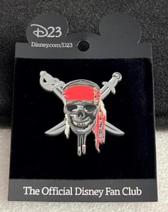 Disney D23 Expo Piratas del Caribe en mareas extrañas calavera espadas LE prendedor - Imagen 1 de 1