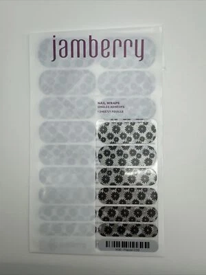 Hoja completa para envolturas de uñas Jamberry (floral/flores/brillo/brillo) Foto 1 de 2