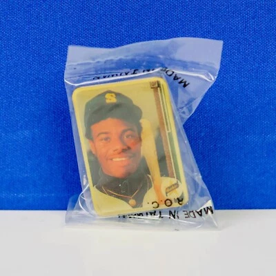Ken Griffey Jr RC Rookie {RARE} 1991 Alrak Collector's 💥PIN💥 Never opened HOF - Image 1 of 4
