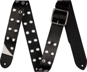 Jackson Grommet Leather Guitar Strap, Adjustable, Black, 2.5" Wide - Picture 1 of 3