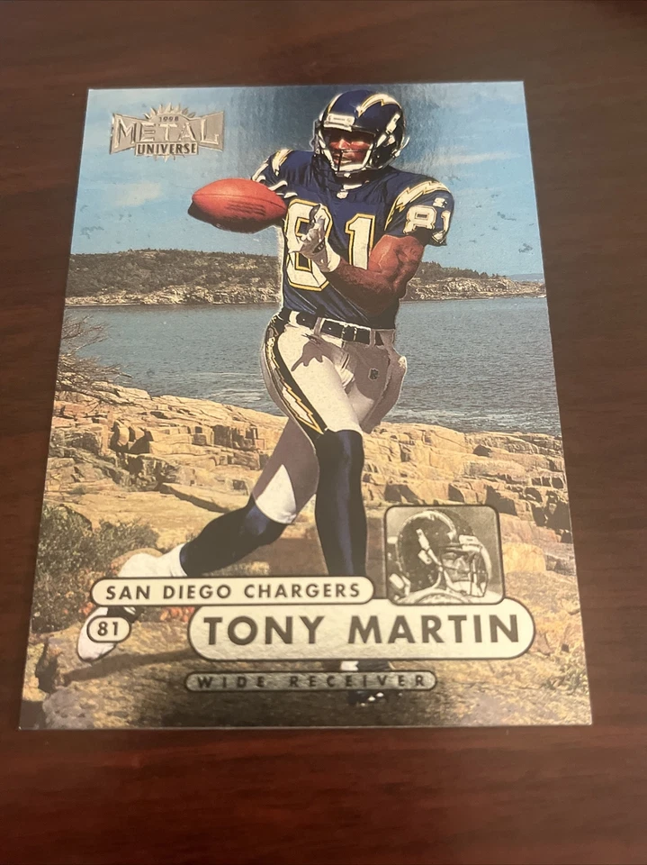 1998 Fleer Metal Universe Tony Martin #139 San Diego Chargers  - Image 1 of 1