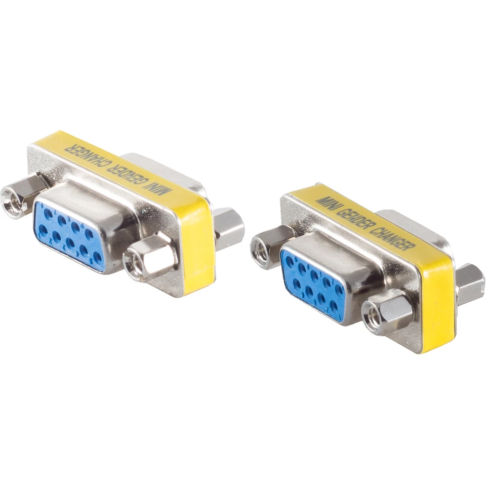 Gender Changer D-Sub 9 pol. Buchse auf 9 pol Buchse RS232 Kupplung SUB-D - Bild 1 von 1