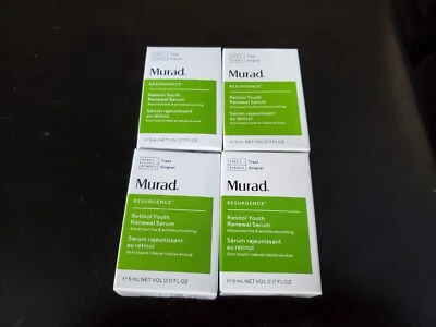 NIB - (4) Murad Retinol Youth Renewal Serum - 0.17 oz. each = 0.68 oz.  - Image 1 of 4