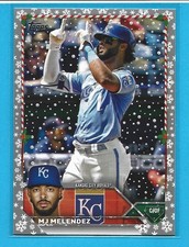 2023 Topps Holiday M. J. MELENDEZ METTALIC SNOWFLAKES Card #H110 KC Royals
