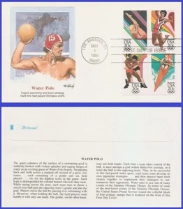 USA4 #2082-85 U/A FLEETWOOD FDC BL4 Summer Olympics - Picture 1 of 1