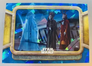 2024 Topps Chrome Sapphire Star Wars #22 The Dark Lord’s Political Tactics - Picture 1 of 2