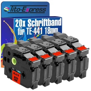 20x Schriftband für Brother TZe-441 P-Touch 1000 1000 BTS 1000 F 1005 BTS 1005 F - Bild 1 von 2