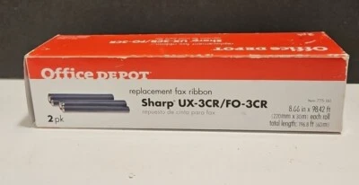 Replacement Fax Ribbons Sharp UX-3CR FO-3CR Machines Office Depot 775-161 - 2PK - Image 1 of 4