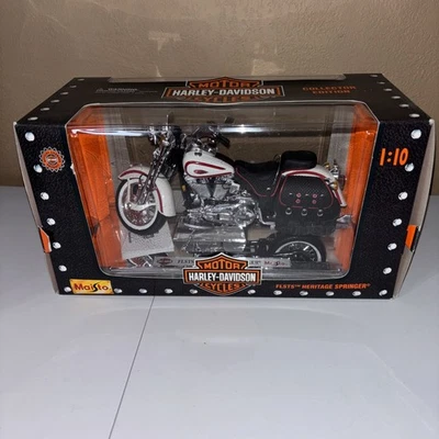 Maisto Bundle Harley Davidson 1:10 Diecast Model FLSTS Heritage Springer 1997 - Image 1 of 4
