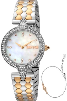 Just Cavalli Watch - JC1L159M0105 for Female Antique white in Stainless Steel - Image 1 of 3