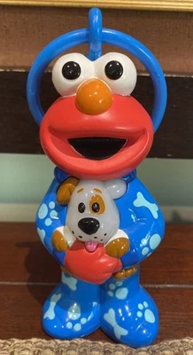 Vintage Fisher Price Sesame Street Elmo Musical Pal 6” Light Up EUC Works VIDEO - image 1 of 4