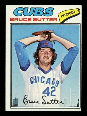1977 Topps Bruce Sutter #144 Rookie Vintage Cubs EX/NM Excellent+ HOF OC ELDX A1 - Image 1 of 2