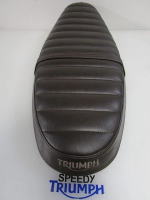 ASIENTO TRIUMPH BONNEVILLE T120 T100 VELOCIDAD TWIN STREET TWIN SCRAMBER MARRÓN BENCE Foto 1 de 4