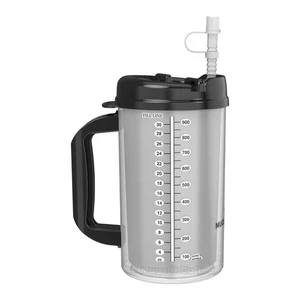 32 oz Hospital Mug – Black – Insulated Travel Cup for Cold Drinks – BPA-Free USA - Picture 1 of 4