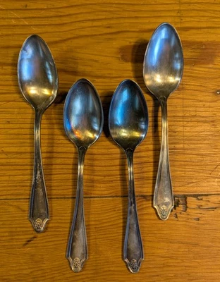 4 cucharaditas Oneida GEORGIAN Community 1912: deslustradas Foto 1 de 3