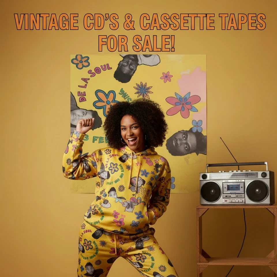 •DE LA SOUL ~ 3 FEET HIGH AND RISING• ~1989 OG PRESSING~ (CASSETTE TAPE) - Image 1 of 4