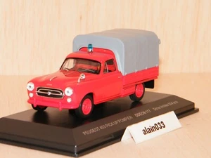 PEUGEOT 403 Pick Up POMPIERS + Décalques ODEON Scale 1:43 Réf 117 - Imagen 1 de 5