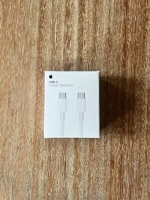 NEW Genuine Original Apple USB-C Charge Cable 2M MLL82AM/A  Model A1739 6ft OEM - Image 1 of 4