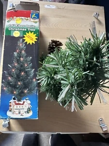 Vintage 14" Fiber Optic Christmas Tree - Picture 1 of 3