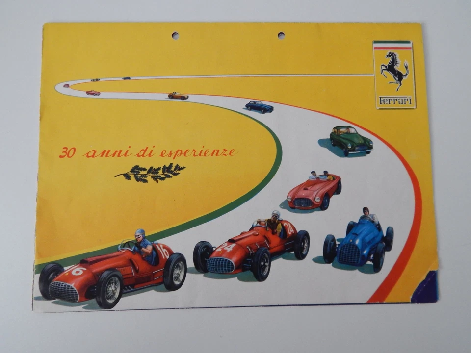Folleto de ventas original Ferrari 30 años de experiencia 195 Inter 340 America 212 Foto 1 de 4